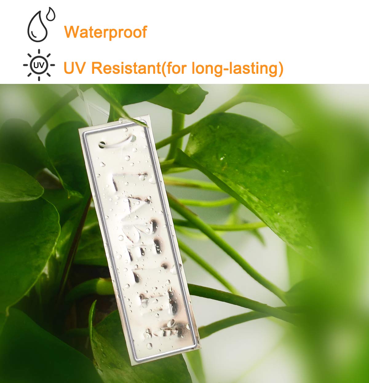 Coolrunner aluminum plant labels nursery-markers organize trees and seedlings.