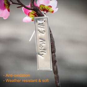 Coolrunner aluminum plant labels outdoor-indoor marker for greenhouse and garden.