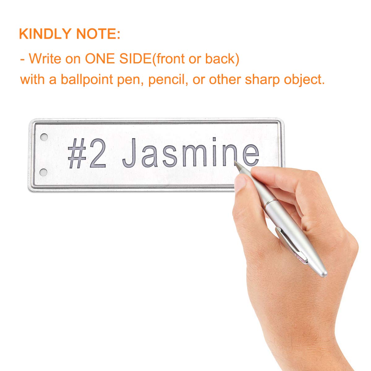 Coolrunner aluminum plant labels waterproof-UV resistant for long life.
