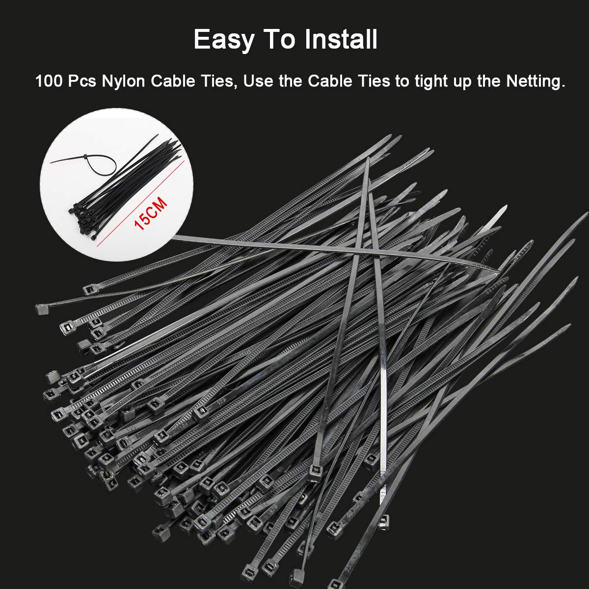 Coolrunner installation with cable ties for quick sizing.