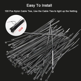 Coolrunner installation with cable ties for quick sizing.