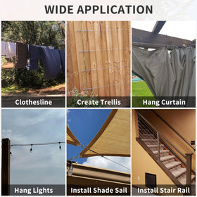 COOLYARD installation ideas: rectangle sails, triangle sails, or hanging outdoor decor.