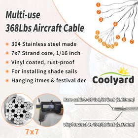 Coolyard diamond pad eye provides sturdy anchor points for shade installation
