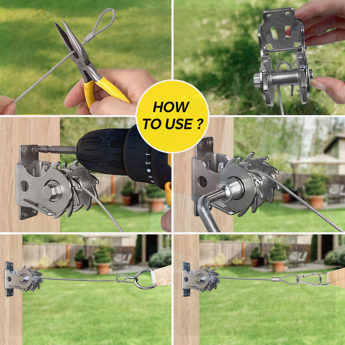 Coolyard screws and anchors secure hardware quickly on diverse materials