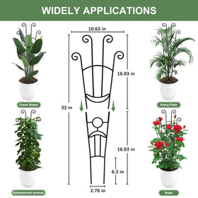 Coomin metal trellis offers durable, rust-resistant support for climbing plants.