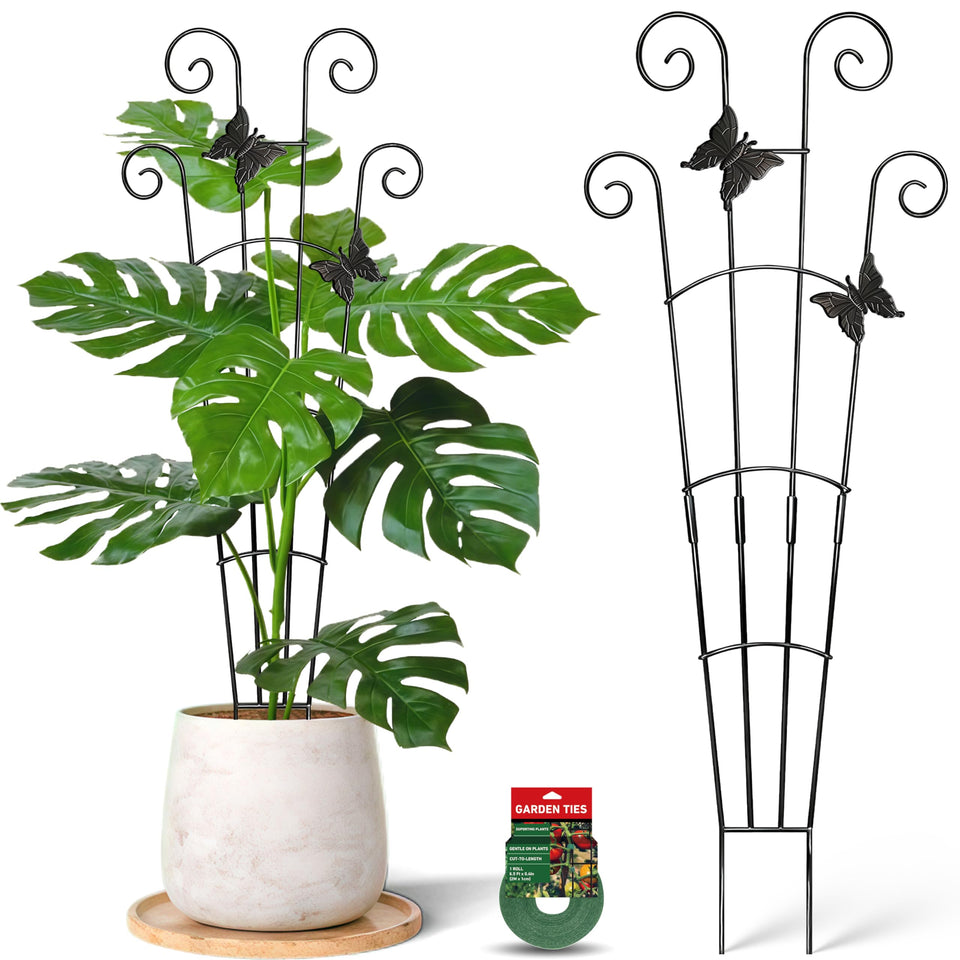 COOMIN Monstera trellis frame provides sturdy support for climbing plants