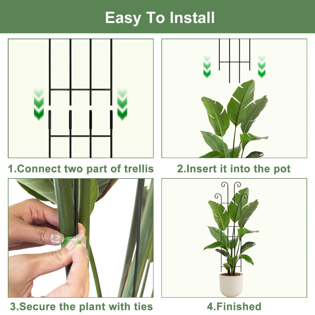 Coomin soft plant ties leave no marks and guide vines gently.