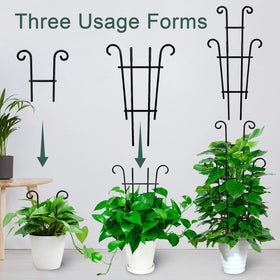 Coomin vine plant support with easy-insert design simplifies pot gardening.
