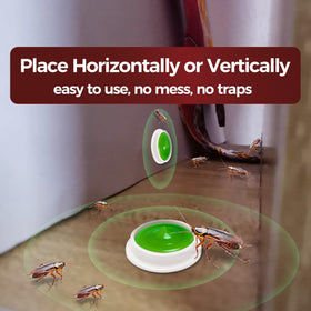 COOMLY bait dots under appliance demonstrating easy placement.