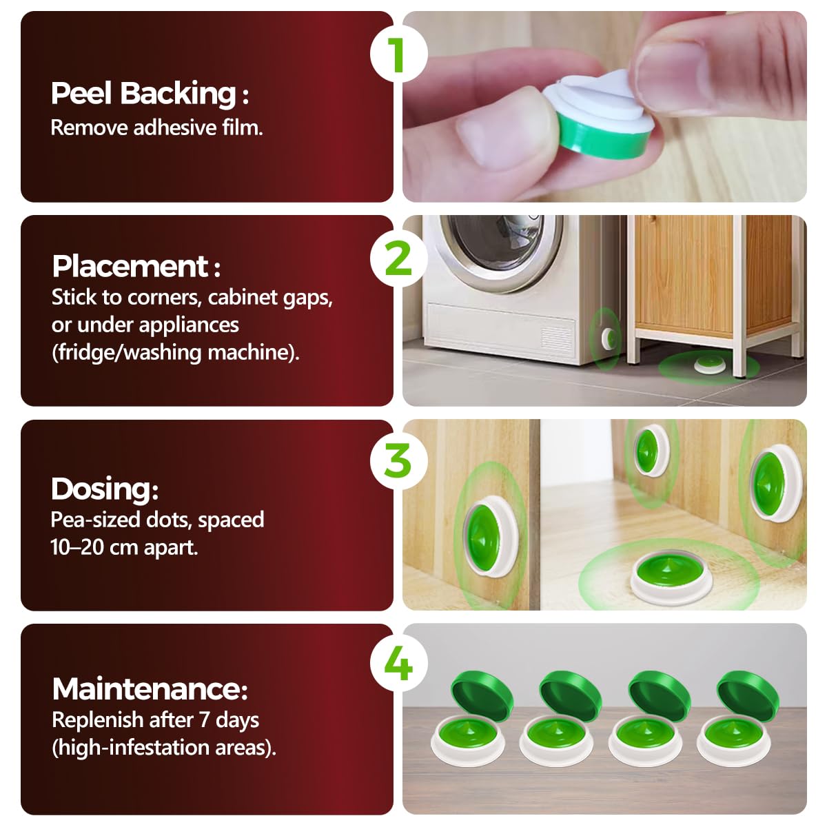 COOMLY gel bait targets multiple cockroach species for broader home protection.