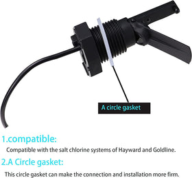 Cooouds matte black housing blends with pool equipment.