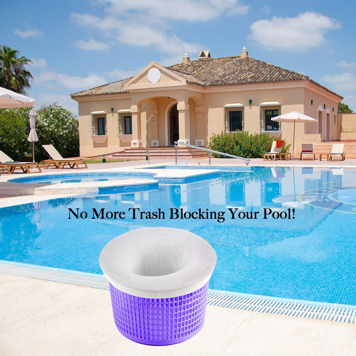 Coopache keeps pool maintenance shorter after windy days.