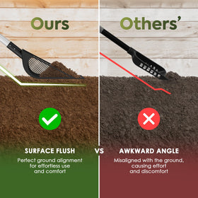 CoopMate diamond mesh catches small droppings while bedding stays clean