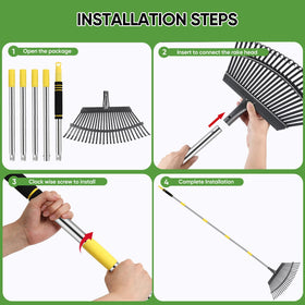 Coopvivi versatile yard tool for leaves and debris