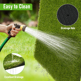 CooRug UV-resistant grass stays vibrant under sun and weather.