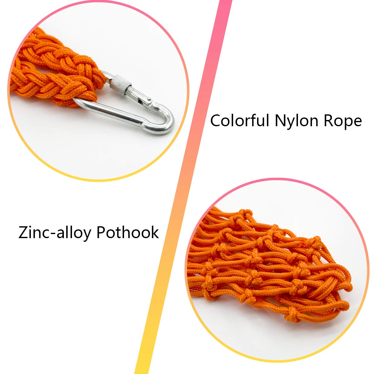 CooShou Snack Net Bag with Hook ready to hang in coop.