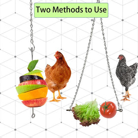 CooShou chicken vegetable string bag holds greens for easy access