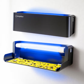 coospider-repta uv fly trap wall-mount captures insects quietly in kitchens.