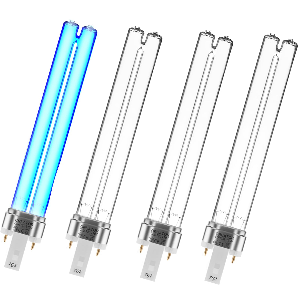 Coospider-Repta UV bulb 13W with G23 base for simple pond filter setup.