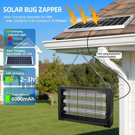 COOSPIDER UV 3500V electric grid attracts and zaps pests quickly.