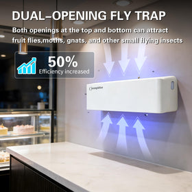 COOSPIDER UV Fly Catcher back view highlighting discreet placement in decor.