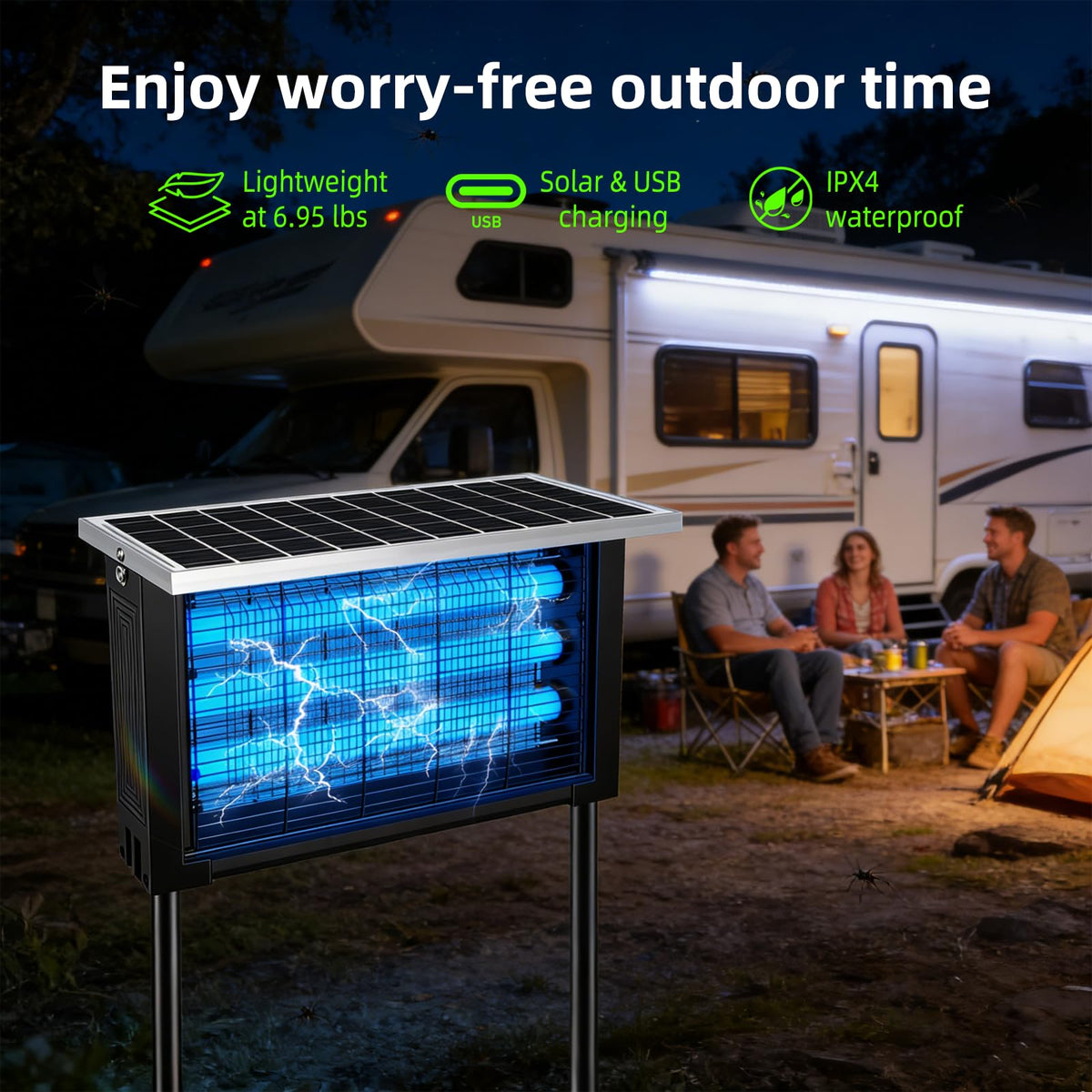 COOSPIDER UV USB charging for quick top-ups when needed.