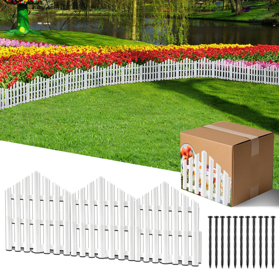 CooTentler garden border No-Dig 13ft edge shown in a tidy garden layout for clear definition