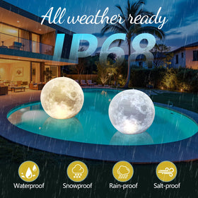 Cootway easy-to-inflate floating light ready for quick pool setup.