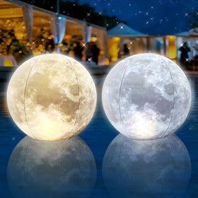 Cootway full moon 15-inch pool light glows softly, elevating backyard ambiance.