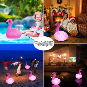 Cootway IP68 flamingo pool light withstands rain and wind