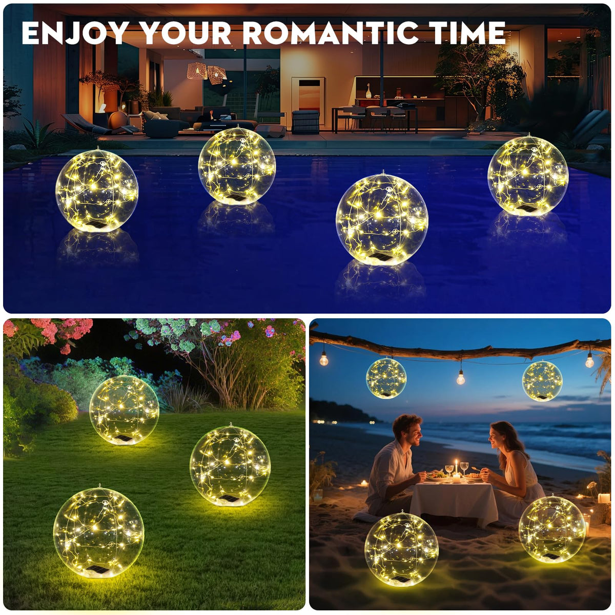Cootway outdoor pool lights double as garden decor or camping ambiance after dark.