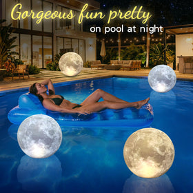 Cootway weighted bottom keeps the moon light stable while floating.