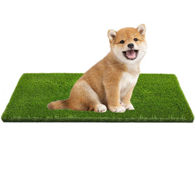 CooZero artificial grass dog mat offers a soft, paw-friendly surface for indoor and outdoor use.