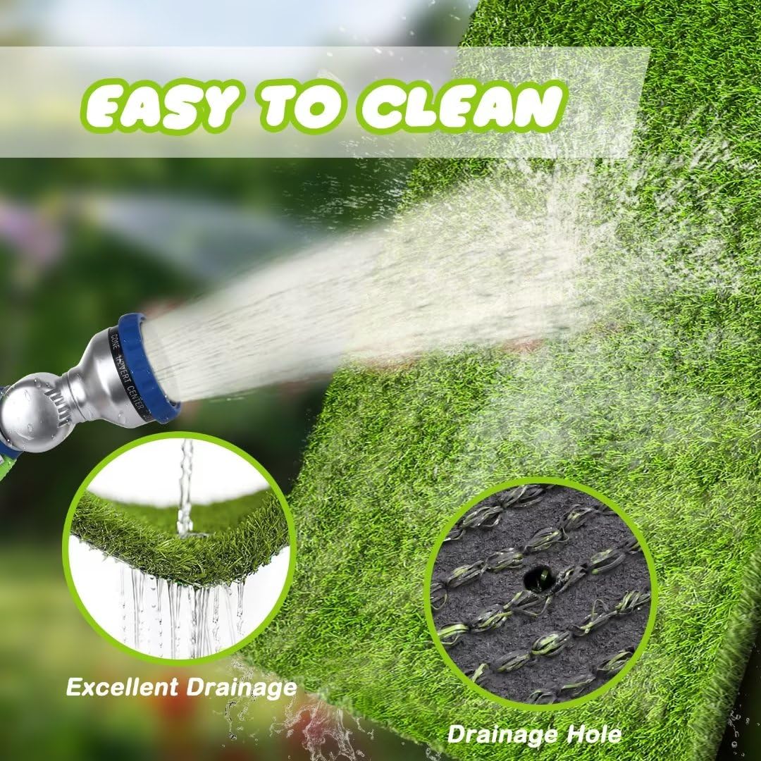 CooZero grass mat shows soft blades for comfortable pawing during play