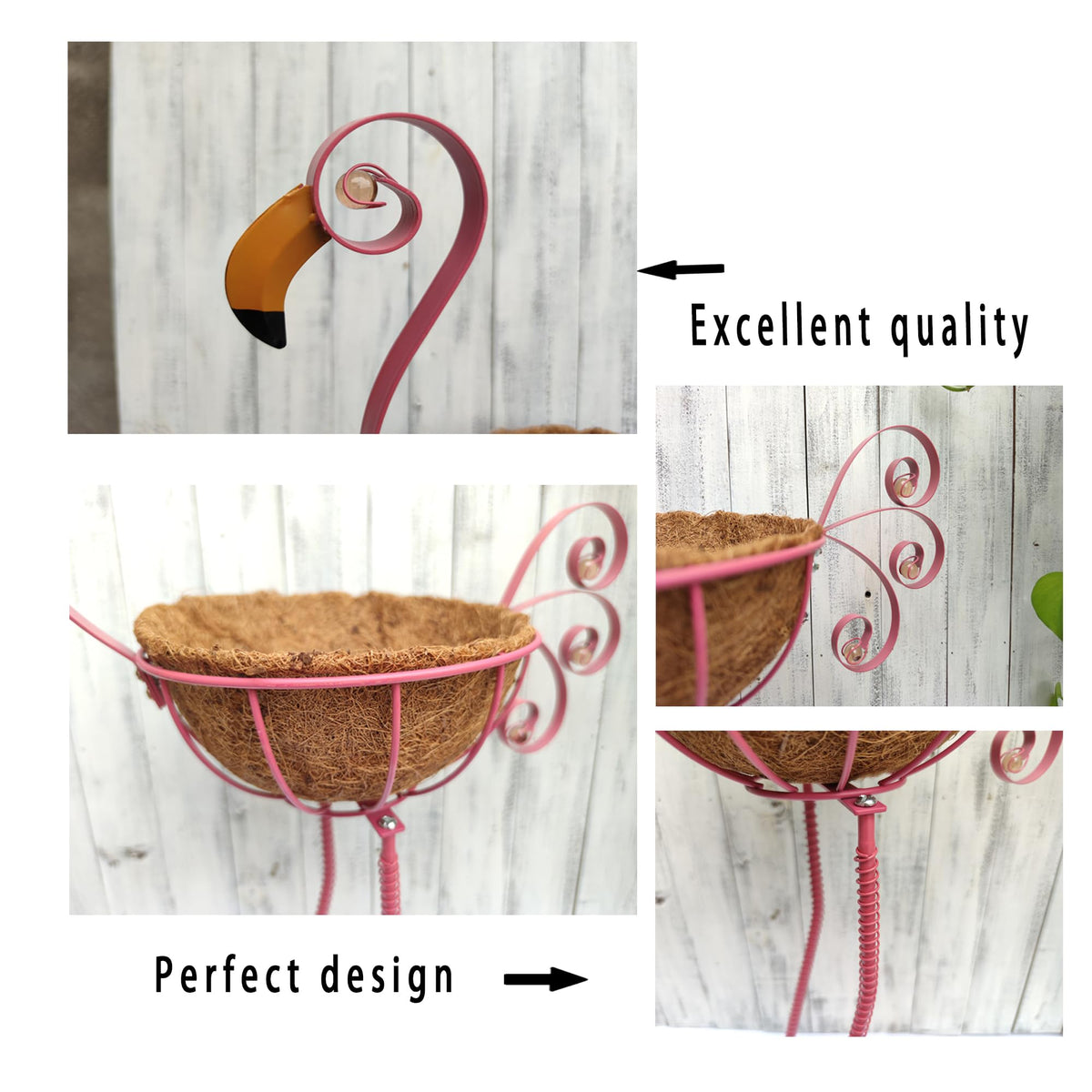 Stable bases prevent tipping, keeping plants secure on any surface