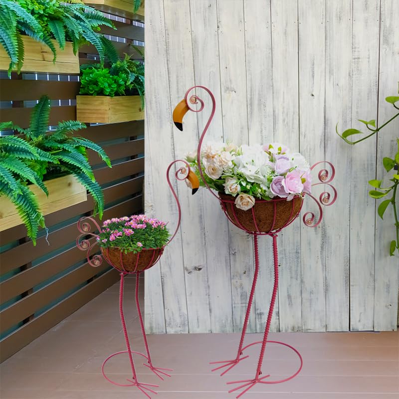 COOZZYHOUR flamingo planter pair packaging ready for gifting