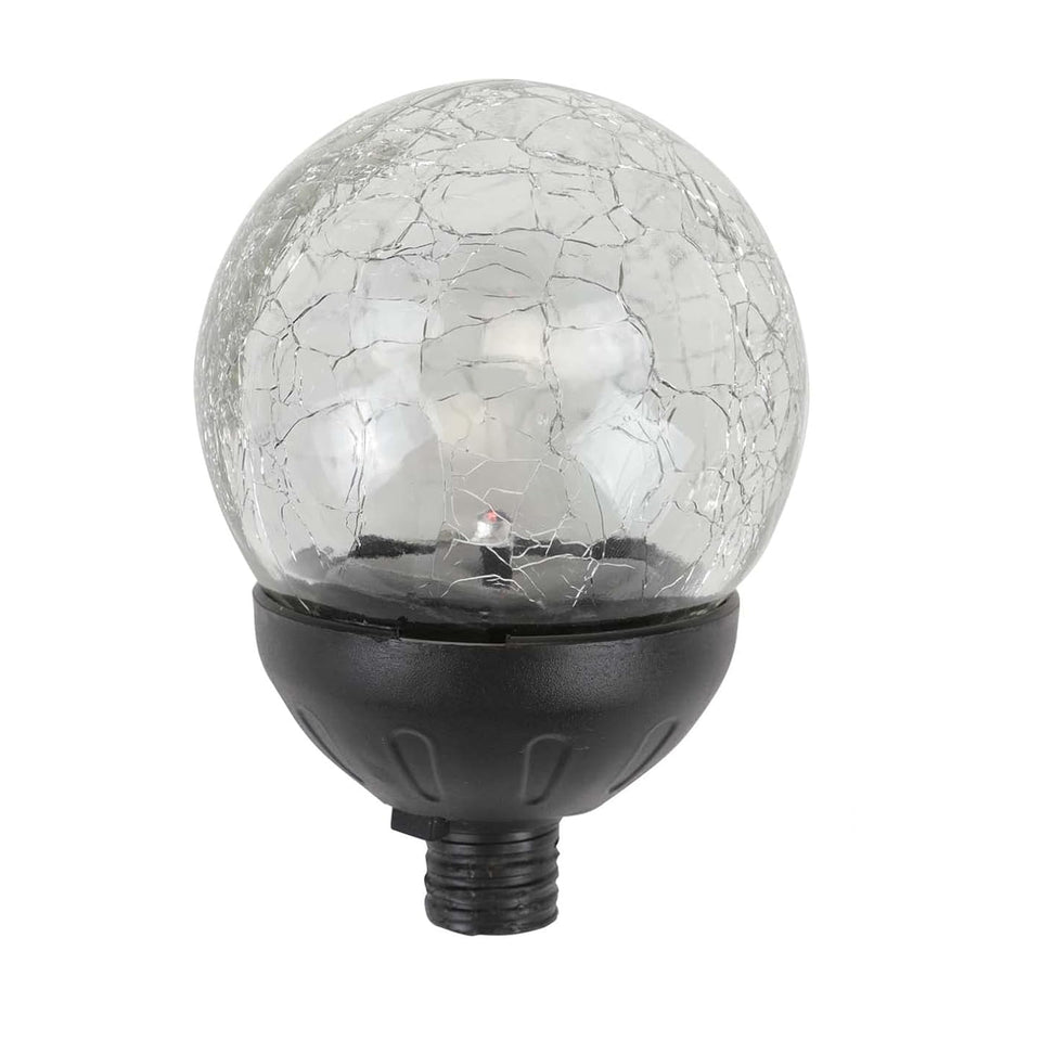 COOZZYHOUR solar glass ball 80mm glows with color-changing display for garden ambiance
