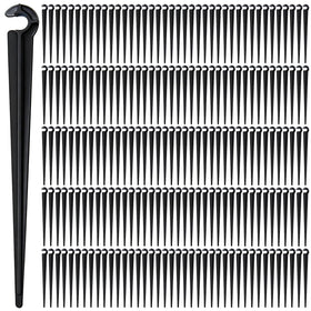 Copadri 200-pack stakes secure 1/4-inch tubing in soil for irrigation.