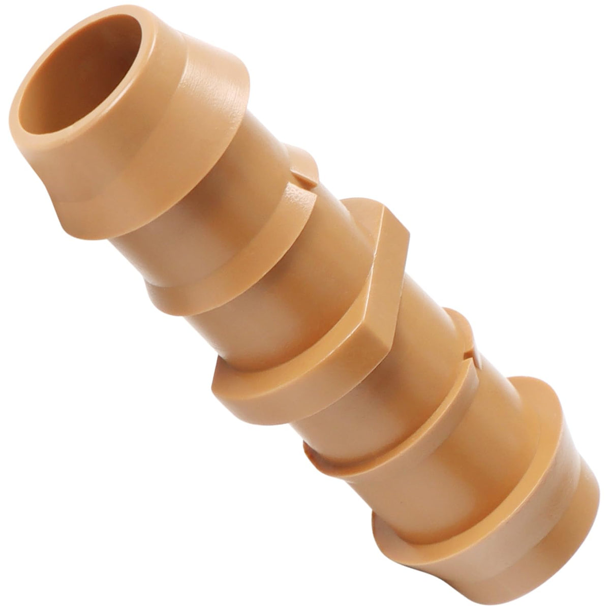 Copadri 25-piece drip couplers shown in close-up with rugged barbs for secure installs.