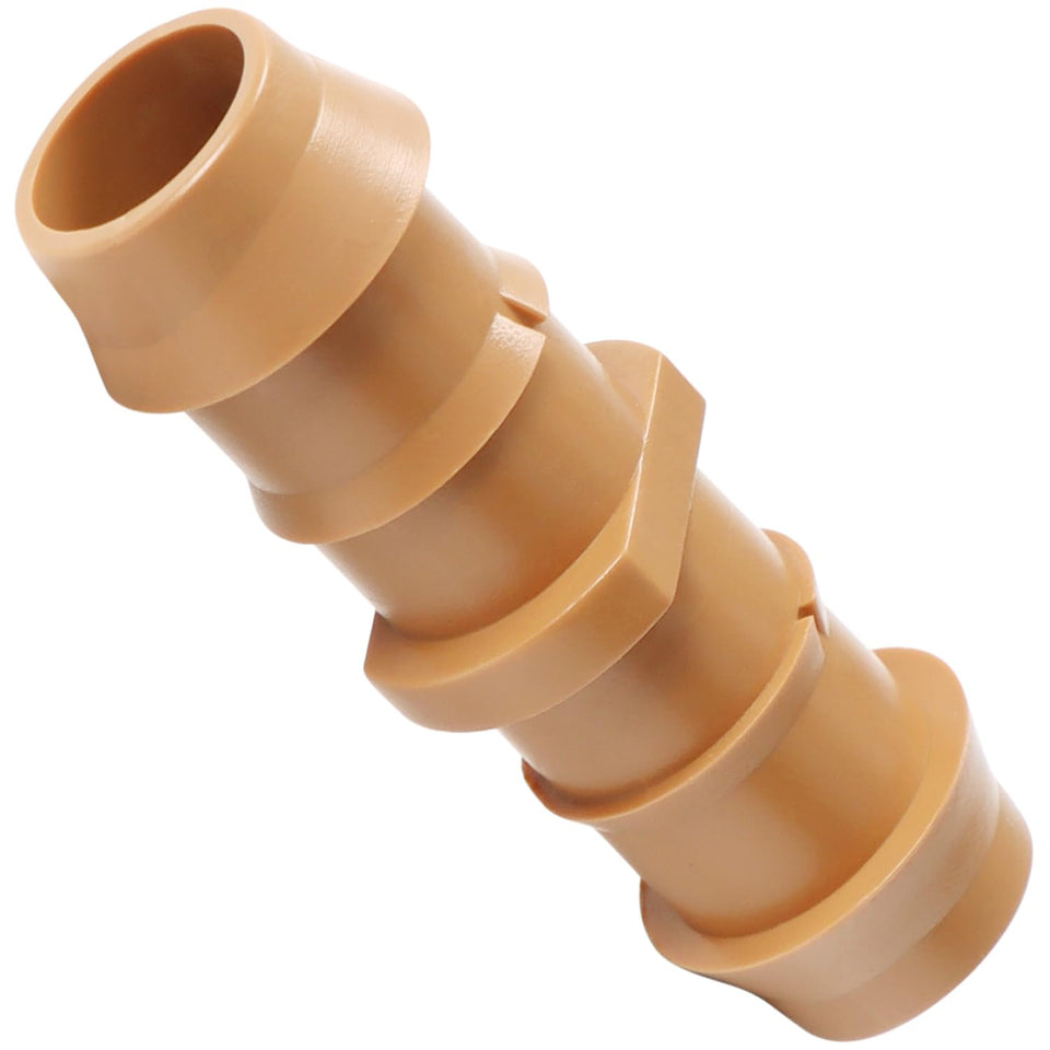 Copadri 25-piece drip couplers shown in close-up with rugged barbs for secure installs.