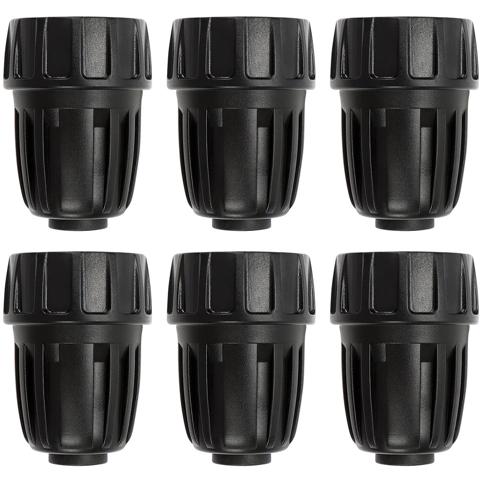 Copadri 34FHT to half-inch tubing adapter assembled for easy drip irrigation connections