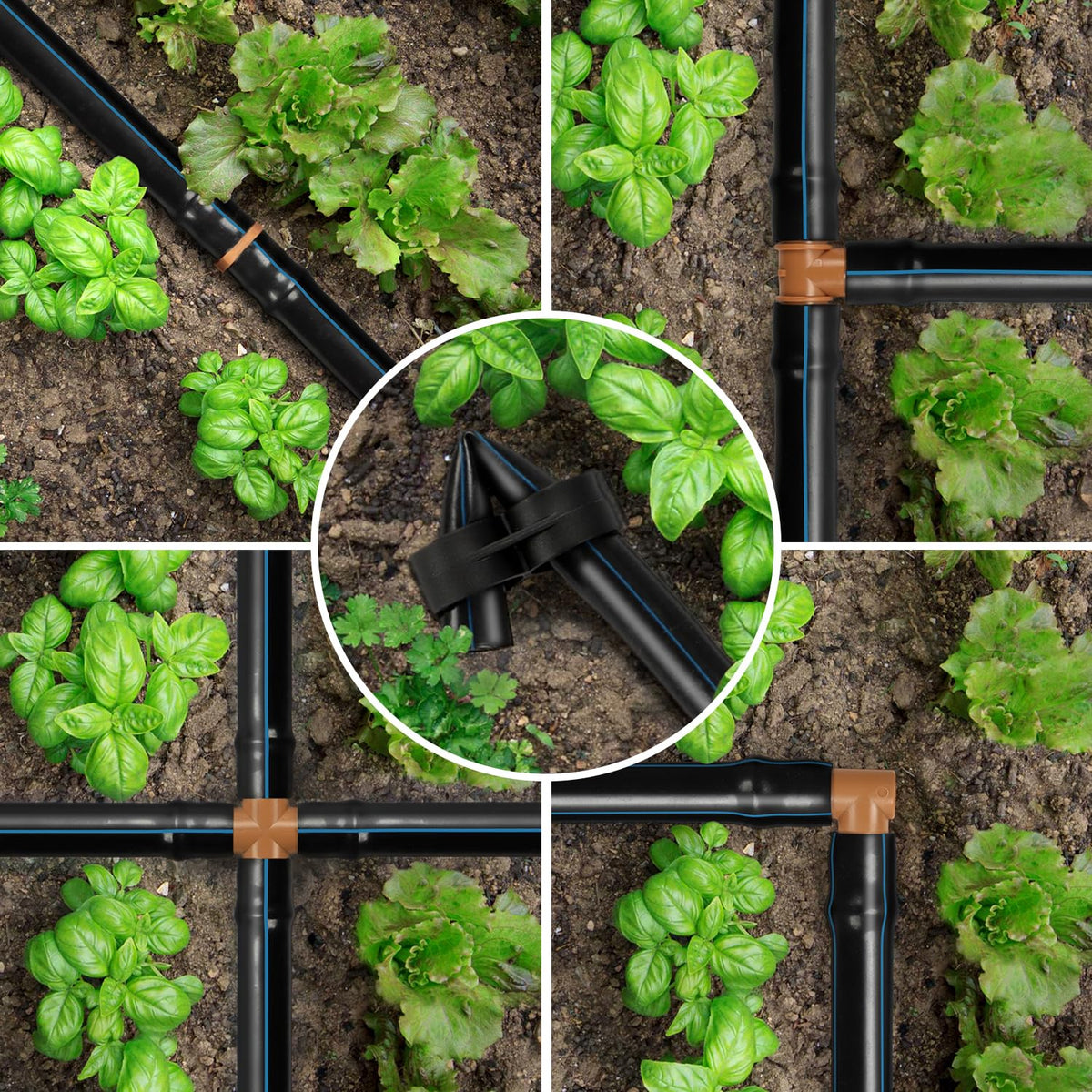 Copadri barbed connectors enable easy installation without glue.