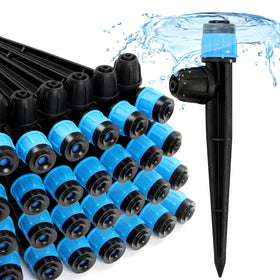 Copadri drip emitter fan stake 5-inch in action for precise garden irrigation