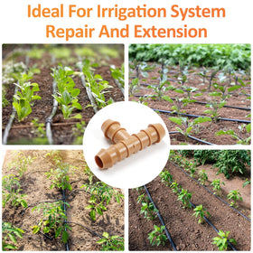 Copadri half-inch drip fittings suitable for garden beds and greenhouses.