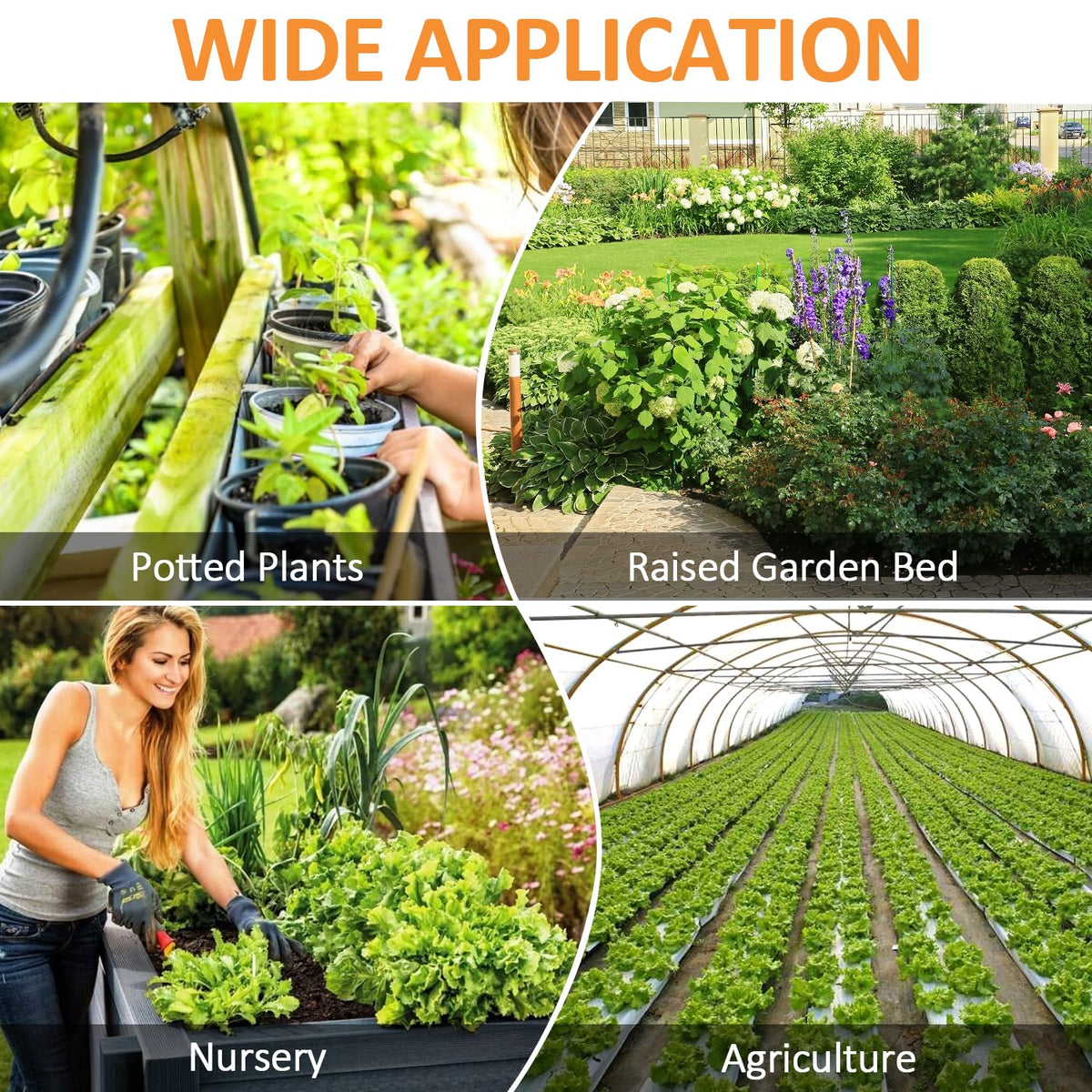 Copadri end plugs suitable for greenhouse, patio, and lawn irrigation