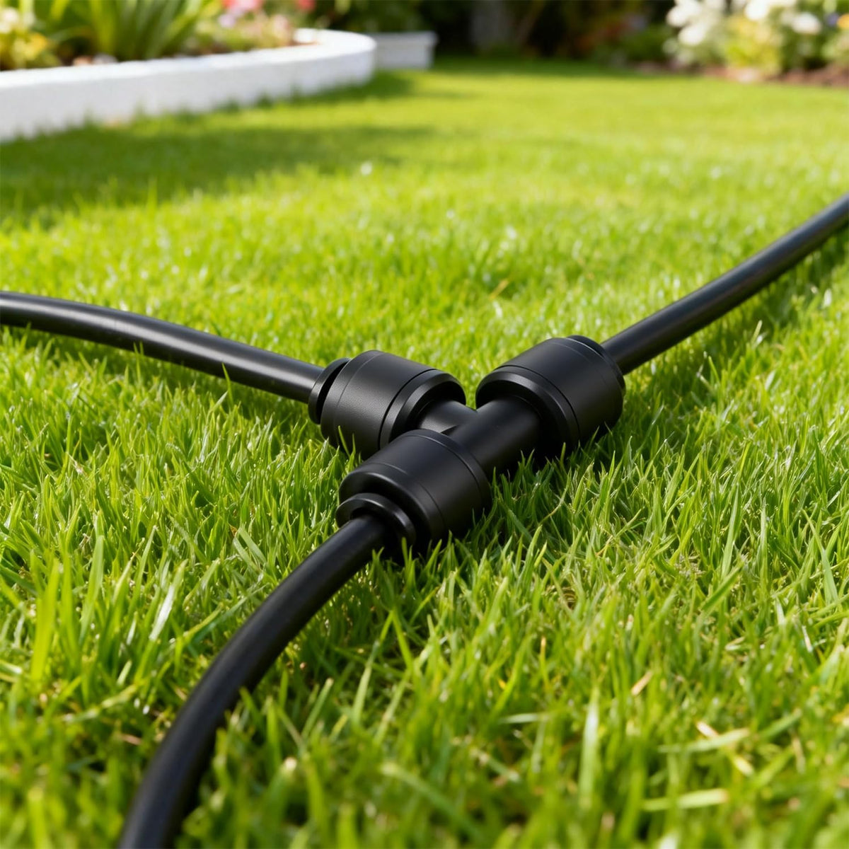 Leak-free Copadri connection ensuring consistent water flow in micro irrigation.