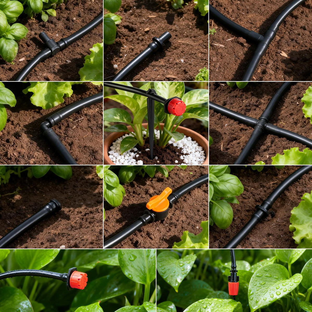 Copadri micro drippers close-up highlighting precise watering control.