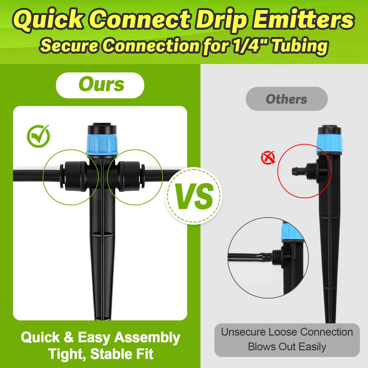 Copadri multipurpose irrigation emitter is ideal for beds, patios, and greenhouses.