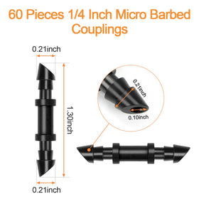 Copadri 1/4 in tubing connector with sharp end for easy insertion