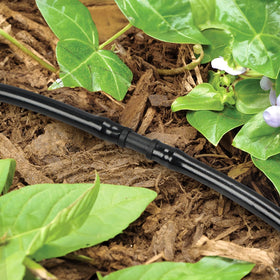 Copadri UV-resistant drip irrigation coupling in outdoor setting